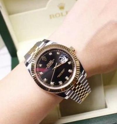Rolex劳力士抛光黑色表带价格